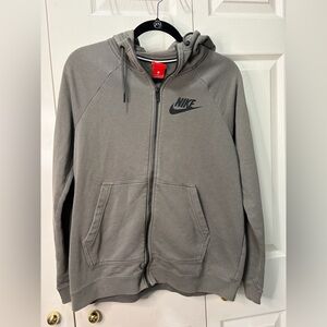 Nike Women's Green/Gray Full-Zip Sweater Jacket